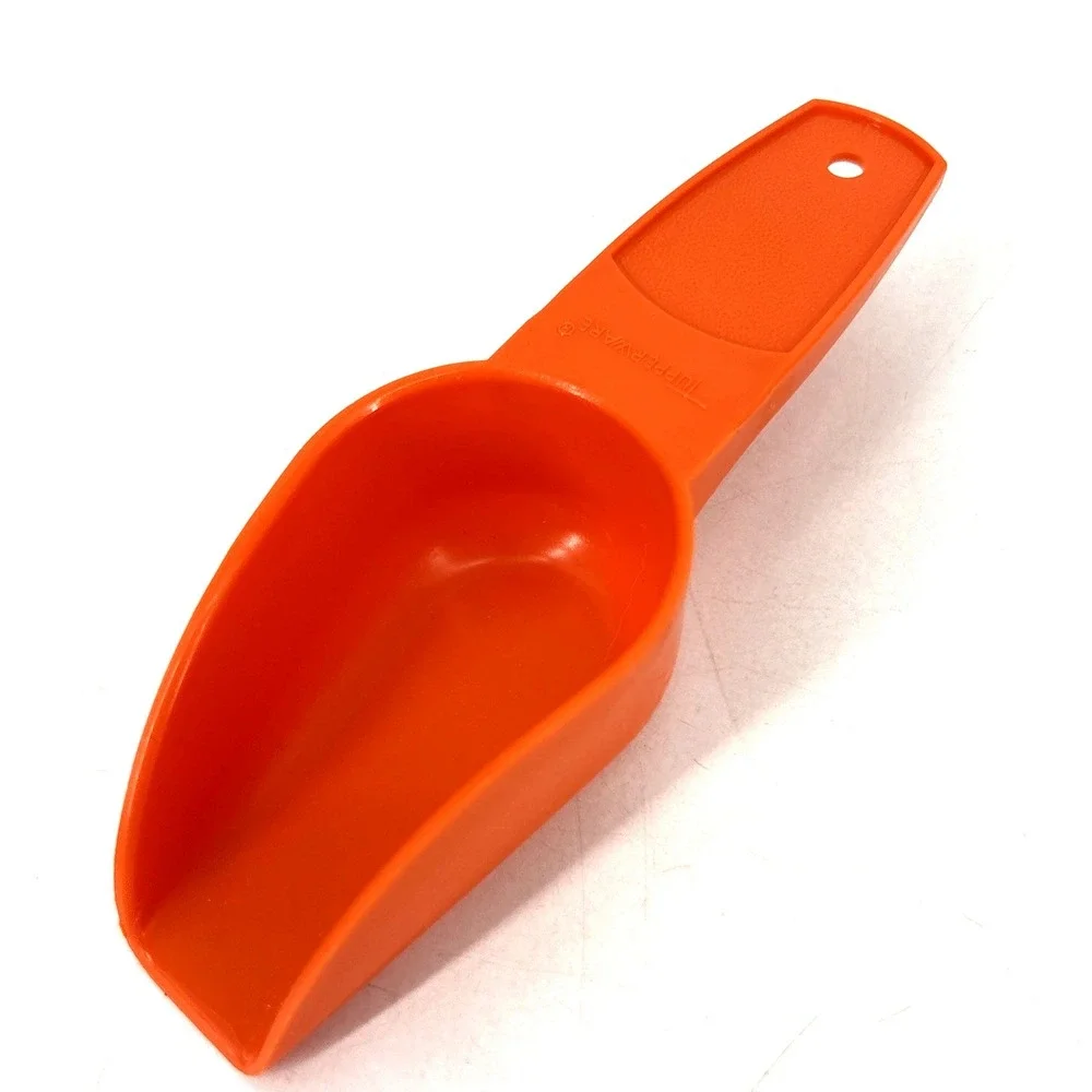Vintage Tupperware Orange Scoop with Handle Lot #878-1 & 1452-1